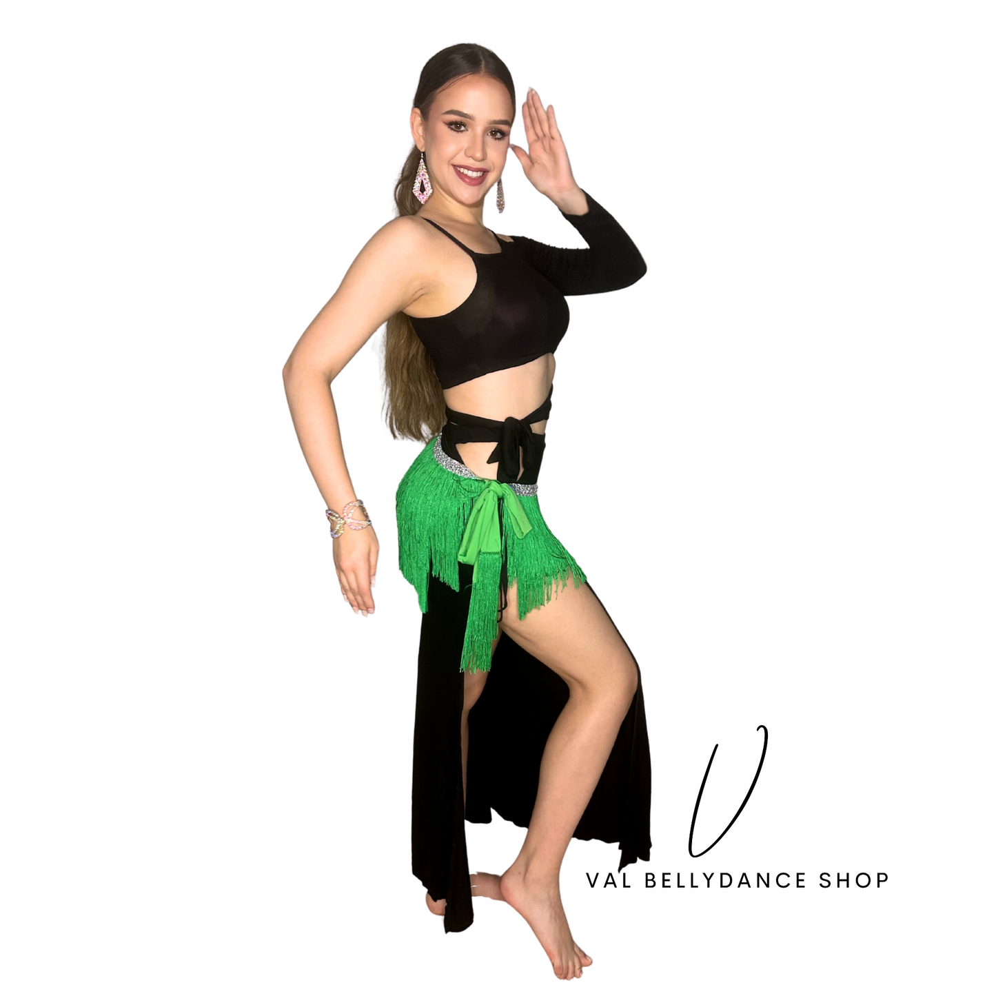 Tassels and Sequins Bellydance Hip Scarf