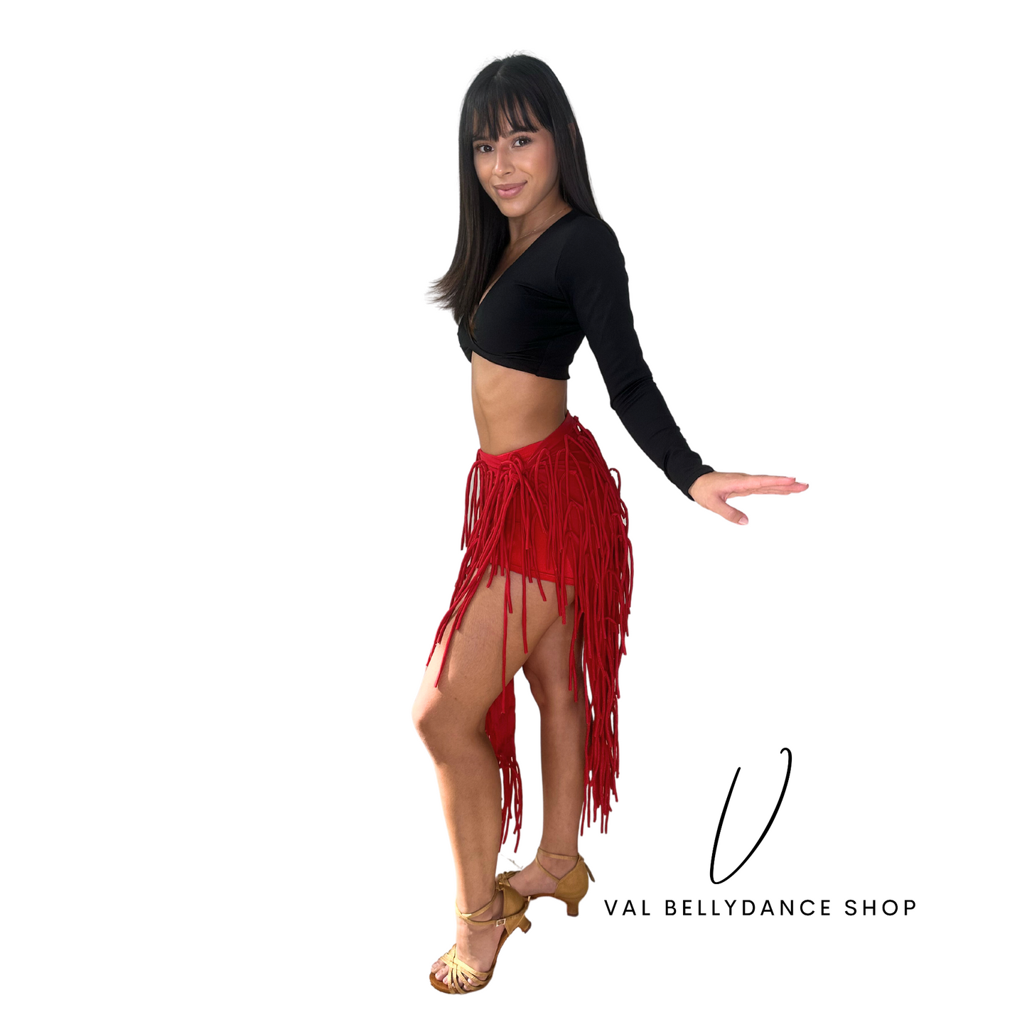 Tassel Bellydance Pointed Skirt