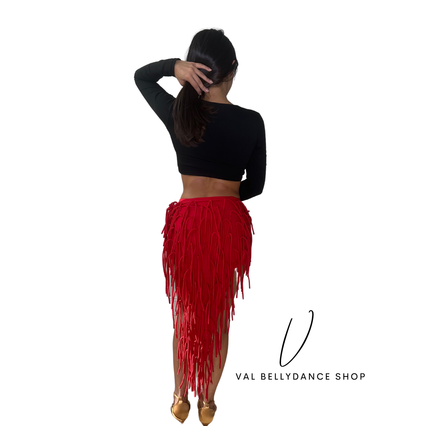 Tassel Bellydance Pointed Skirt