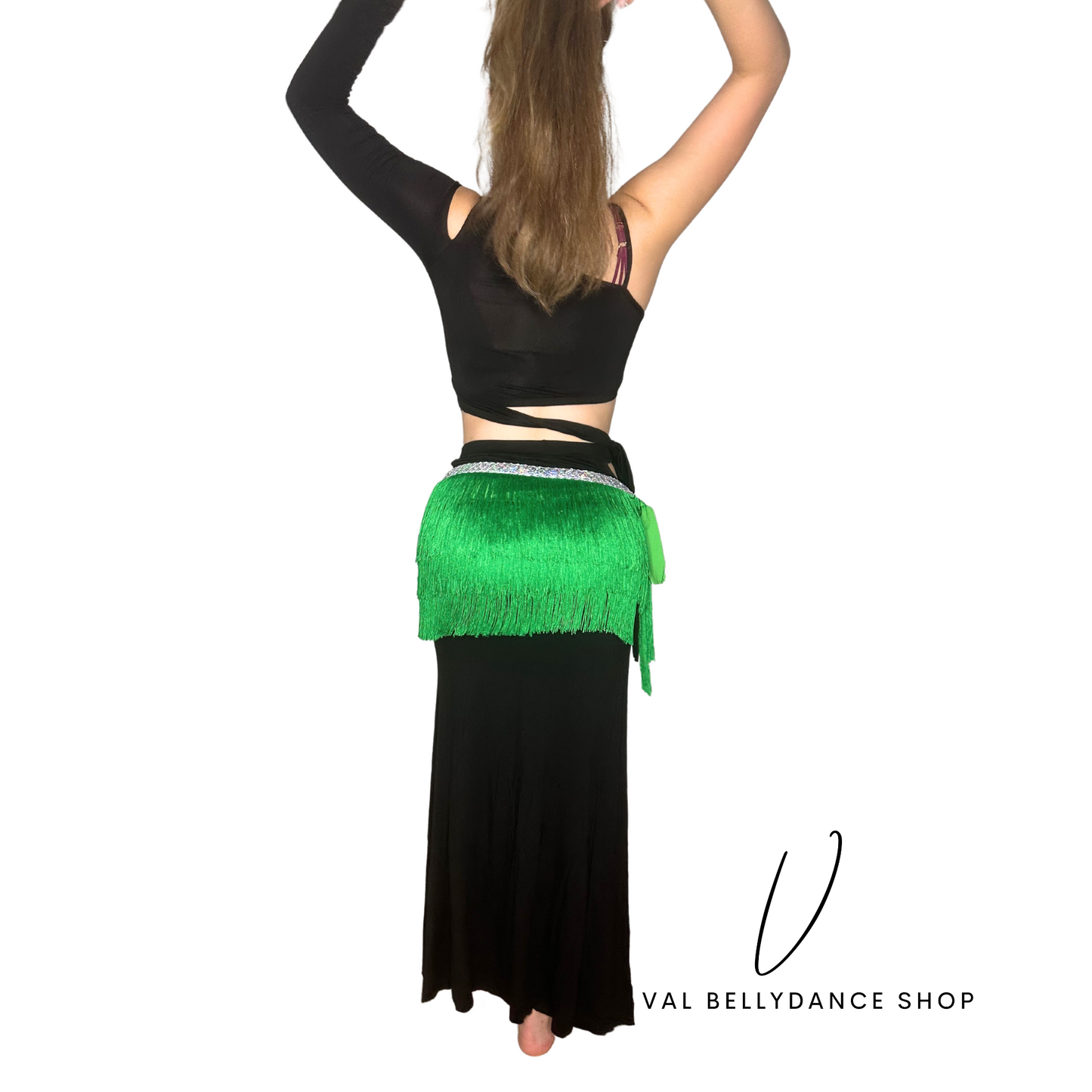 Tassels and Sequins Bellydance Hip Scarf