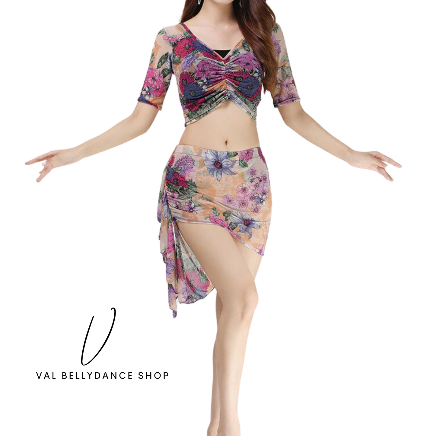 Sofia Short Skirt Bellydance Practice Set