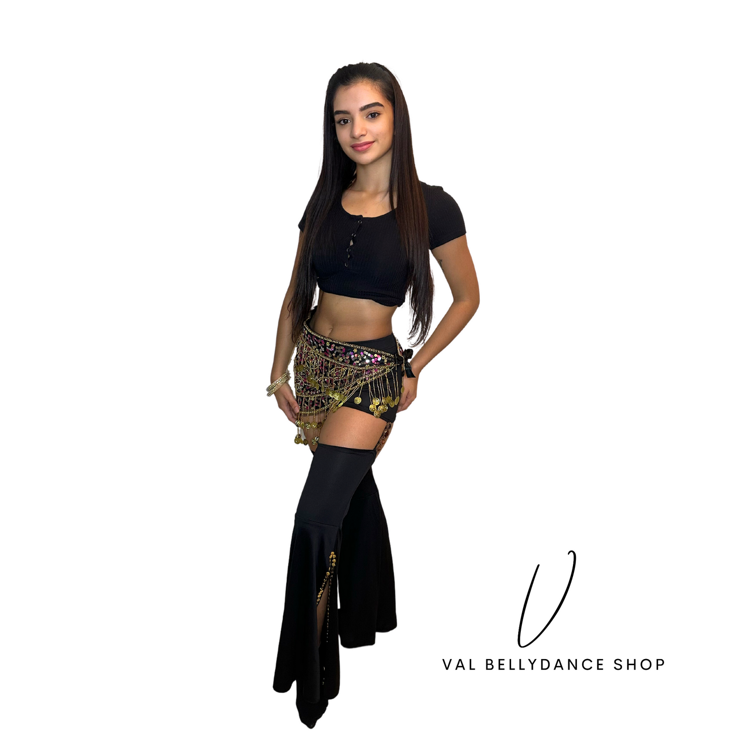 Isabella Bellydance Hip Scarf side view