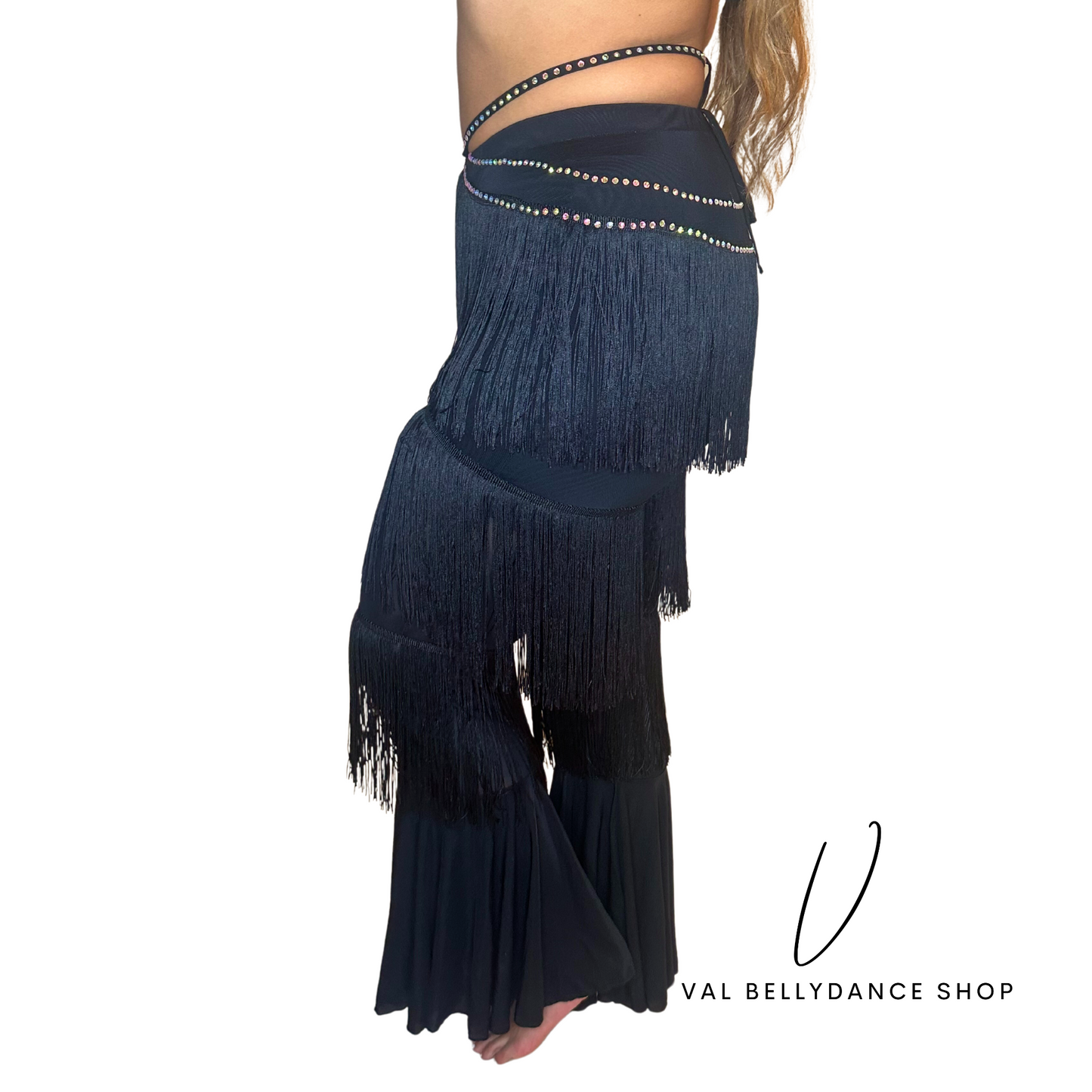 Fringe Bellydance Practice Pants