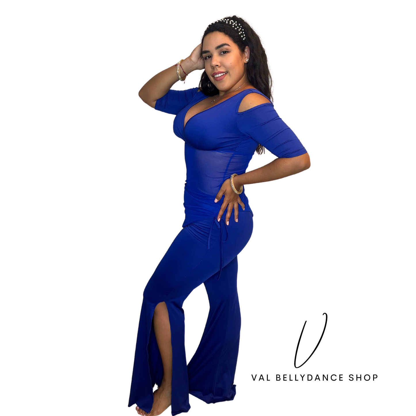 Flare Bellydance Practice Set blue