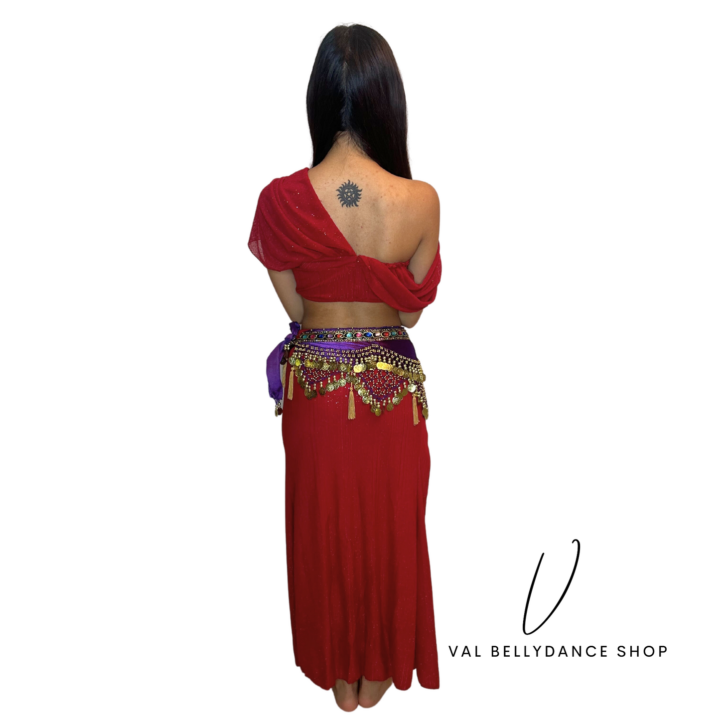 Coins and Tassels Bellydance Hip Scarf