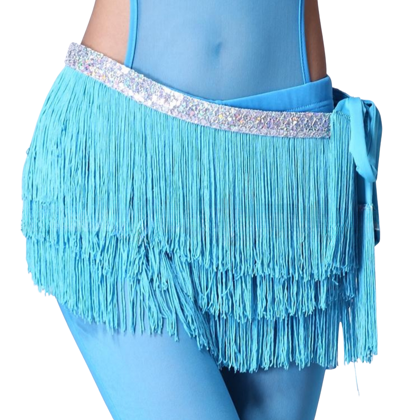 Tassels and Sequins Bellydance Hip Scarf