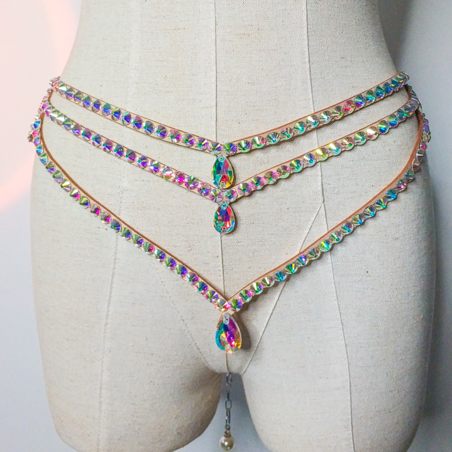 Andrea crystal belt shiny stones bellydance festival crystal belt