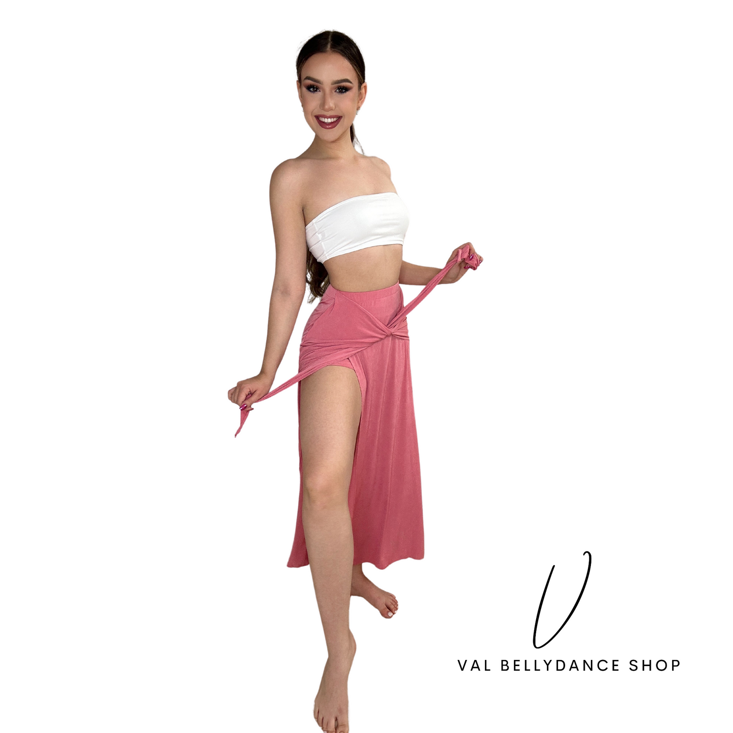 Valeria Multi-Tie Bellydance Skirt front view