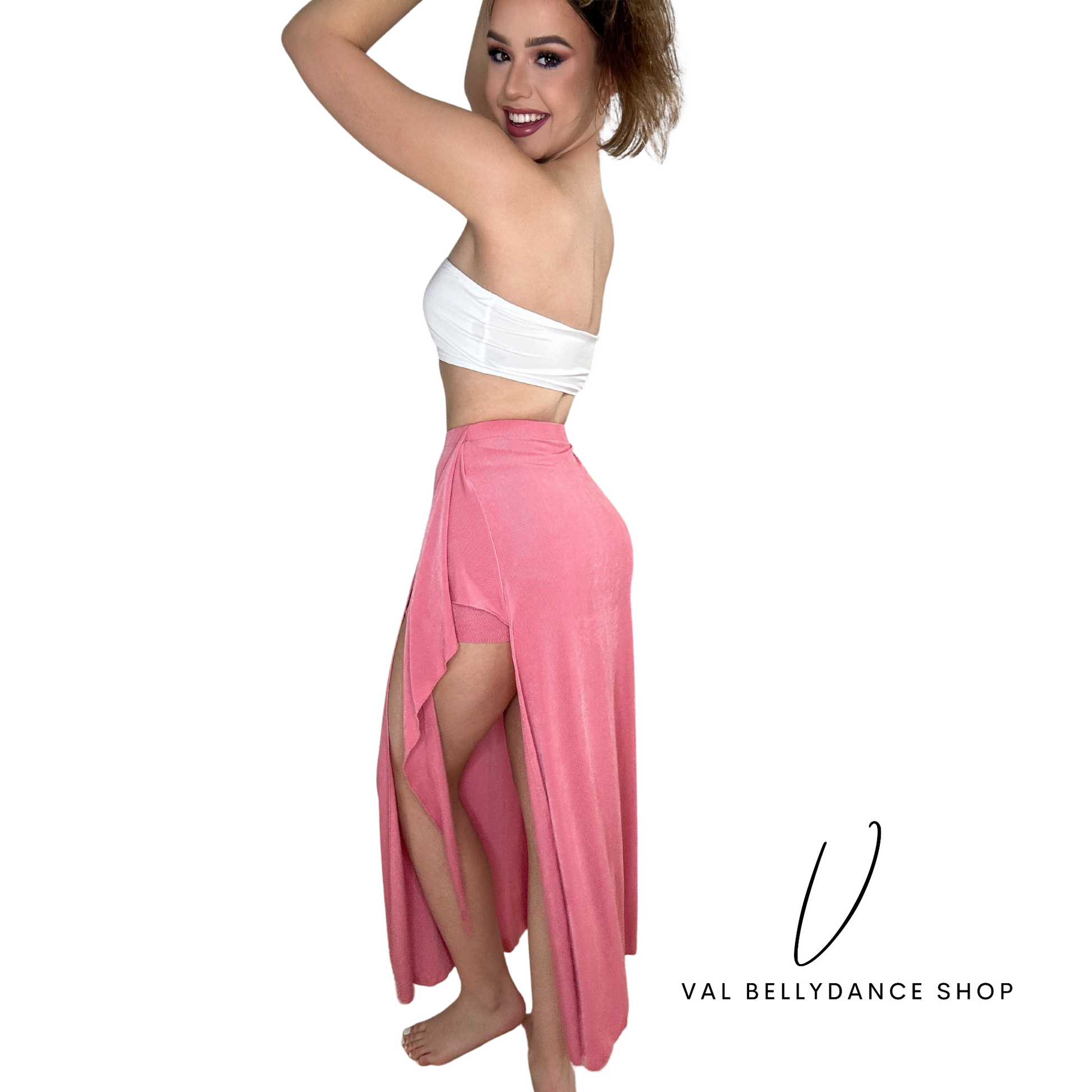 Valeria Multi-Tie Bellydance Skirt side view