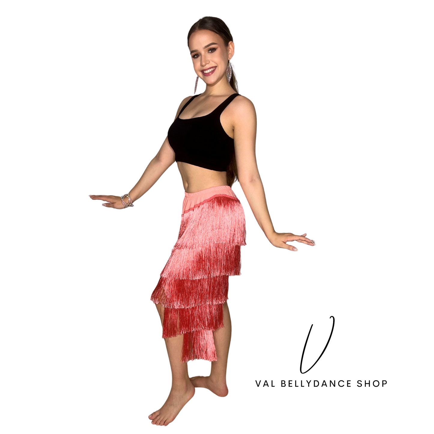 High-low Fringe Bellydance Skirt