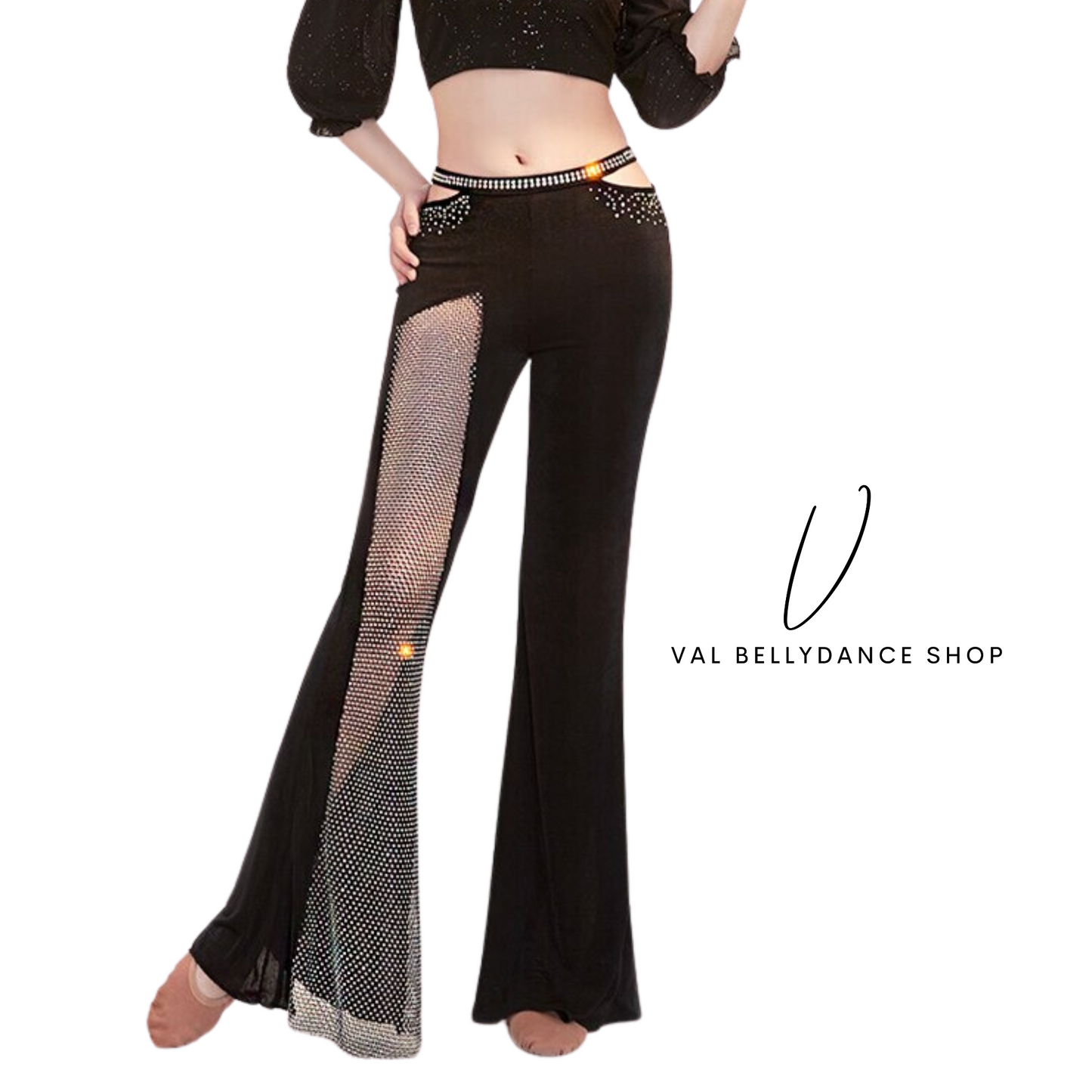 Victoria Mesh and Crytal Bellydance Practice Pants