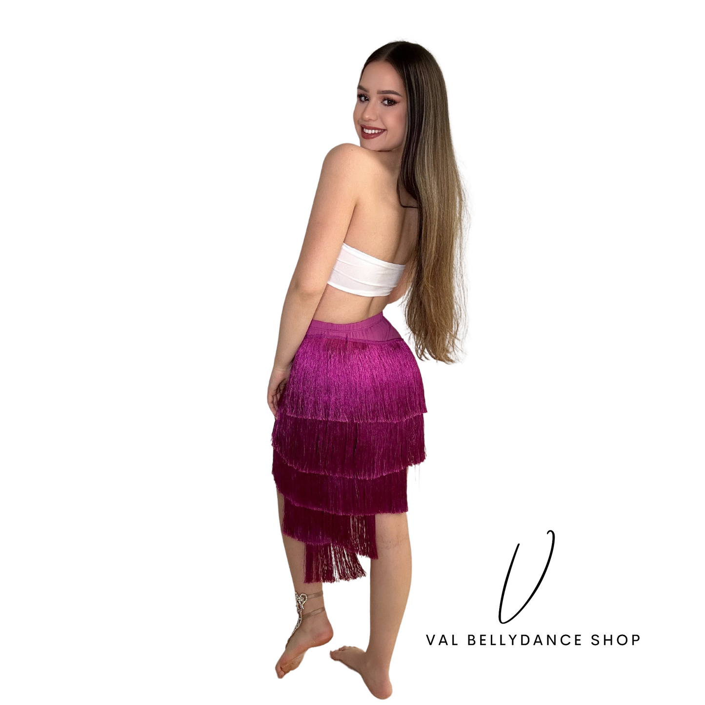 High-low Fringe Bellydance Skirt