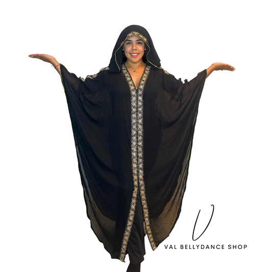 Gold Embroidered Galabeya Costume Cover Bellydance